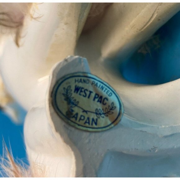 Vintage Ceramic Poodle w/ 2 Baby Poodles on a Chain West Pac Made in Japan - Picture 8 of 8